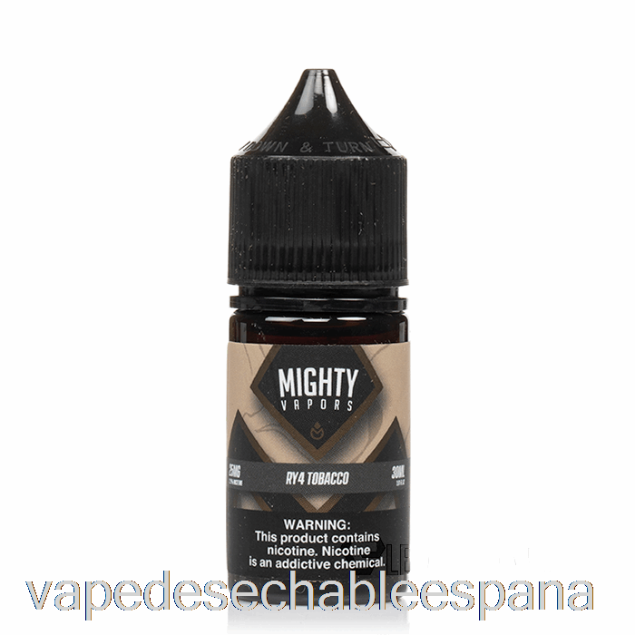 Vape Desechable España Ry4 Tabaco - Poderosas Sales - 30ml 25mg